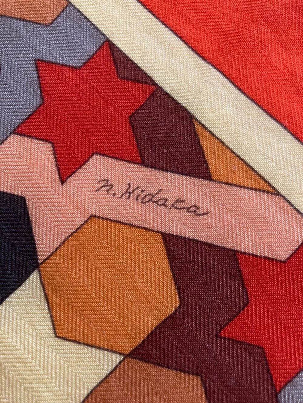 Hermes Rose de Compas Cashmere Silk Shawl Scarf